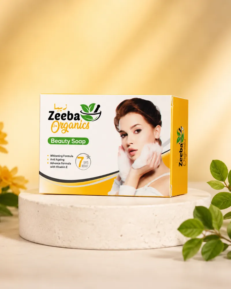 Zeeba Organics Beauty Soap – Whitening & Anti-Aging Soap with Vitamin E