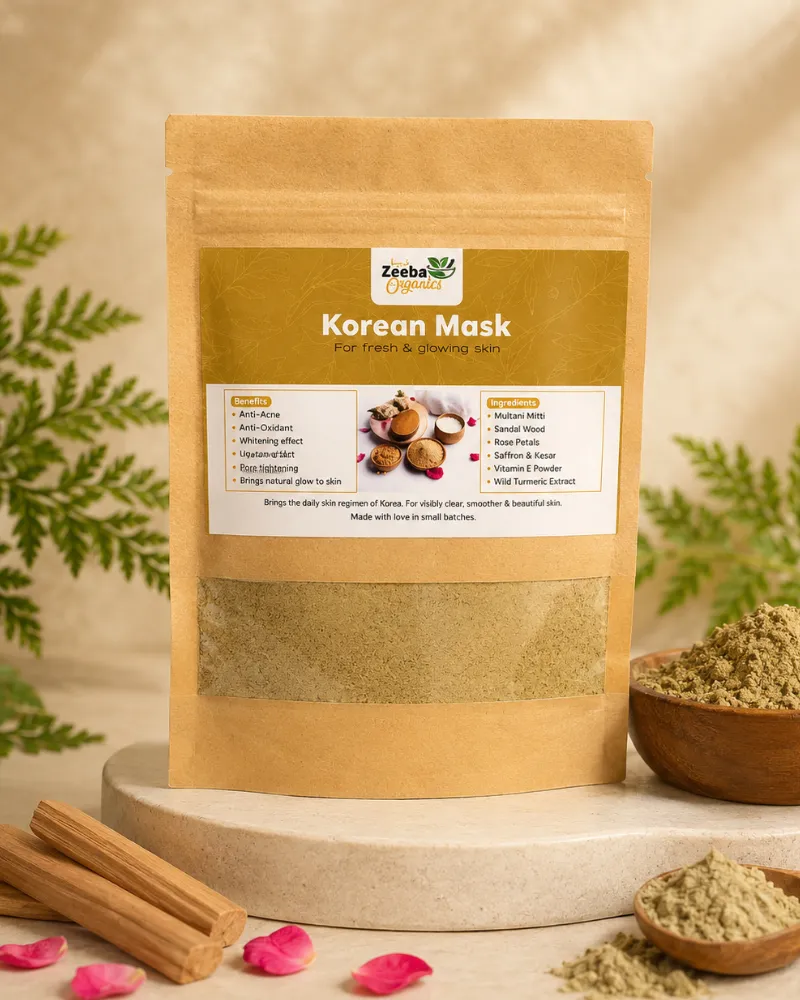 Zeeba Organics Korean Mask – Fresh & Glowing Skin